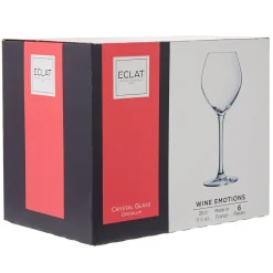 Gifi Verre à vin blanc pied cristallin Wine Emotion 35 cl x6| Vaisselle Et Accessoires De Table