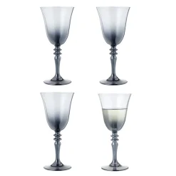 Gifi Verre à vin fumé noir 27cl x4| Vaisselle Et Accessoires De Table