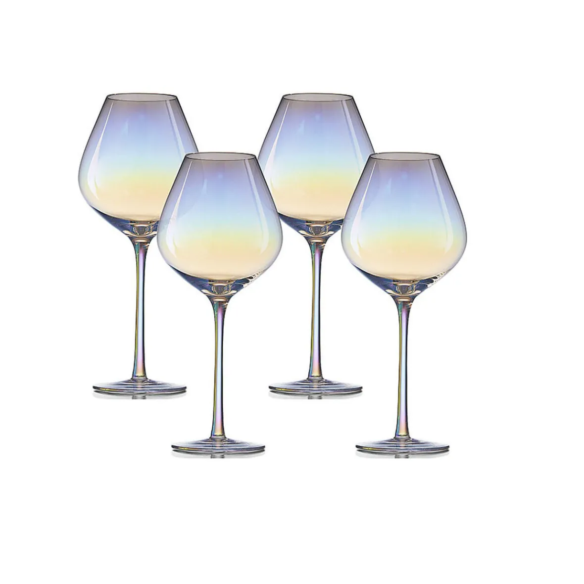 Gifi Verre à vin iridescent 58 cl x4| Vaisselle Et Accessoires De Table