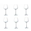 Gifi Verre à vin rouge pied cristallin Wine Emotion 35 cl x6| Vaisselle Et Accessoires De Table