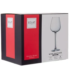 Gifi Verre à vin rouge pied cristallin Wine Emotion 35 cl x6| Vaisselle Et Accessoires De Table