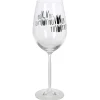 Gifi Verre à vin XL sur pied inscription Tu vin ou tu vin pas ? 75 cl| Vaisselle Et Accessoires De Table