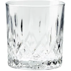 Gifi Verre à whisky transparent ciselé 33 cl x4| Vaisselle Et Accessoires De Table