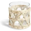 Vaisselle Et Accessoires De Table<Gifi Verre bas transparent avec raphia Ø8xH9cm