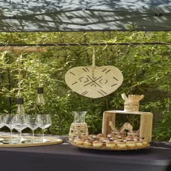 Vaisselle Et Accessoires De Table<Gifi Verre bas transparent avec raphia Ø8xH9cm