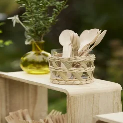 Vaisselle Et Accessoires De Table<Gifi Verre bas transparent avec raphia Ø8xH9cm