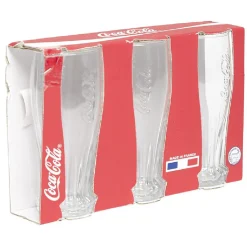 Gifi Verre Coca-Cola transparent x3| Vaisselle Et Accessoires De Table