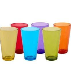 Gifi Verre coloré multicolore x6| Vaisselle Et Accessoires De Table