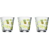 Gifi Verre conique bas motif exotique 25,5 cl x3| Vaisselle Et Accessoires De Table