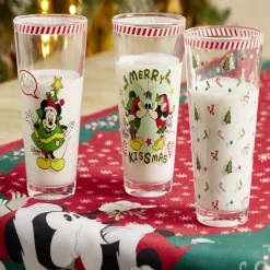 Gifi Verre Disney Noël Mickey Minnie 30cl x3| Vaisselle Et Accessoires De Table