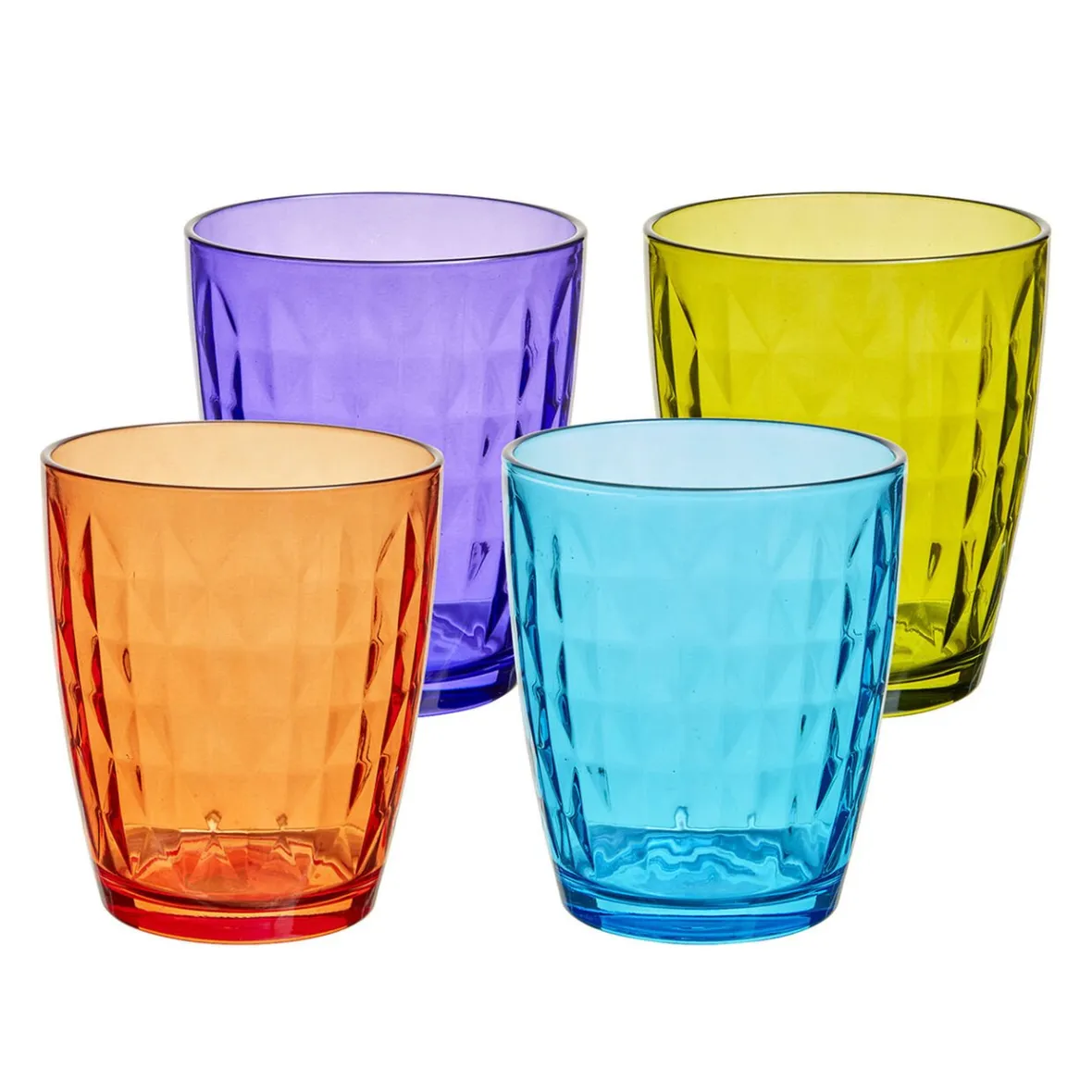 Gifi Verre gobelet coloré uni x 4| Vaisselle Et Accessoires De Table
