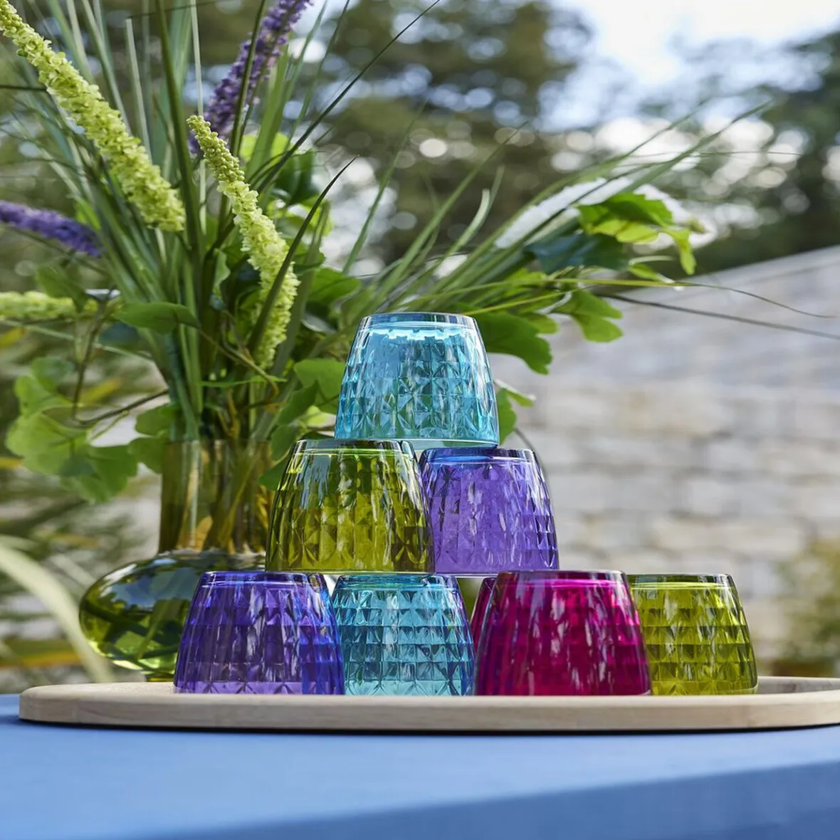 Gifi Verre gobelet coloré uni x 4| Vaisselle Et Accessoires De Table