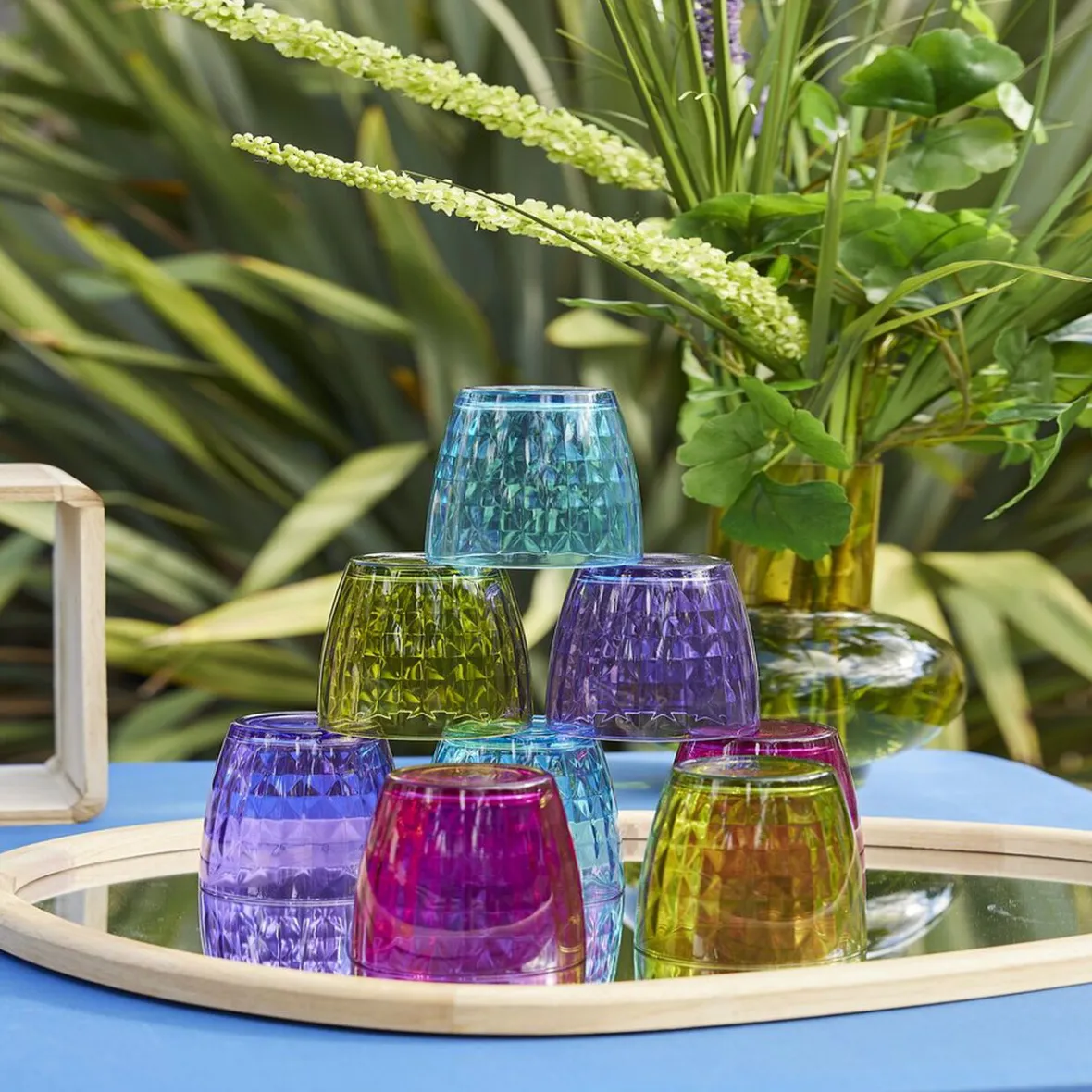 Gifi Verre gobelet coloré uni x 4| Vaisselle Et Accessoires De Table