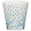 Gifi Verre gobelet transparent déco triangles multicolore x 3| Vaisselle Et Accessoires De Table