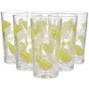 Gifi Verre haut citron Hello Summer x 6| Vaisselle Et Accessoires De Table