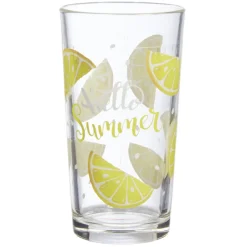 Gifi Verre haut citron Hello Summer x 6| Vaisselle Et Accessoires De Table