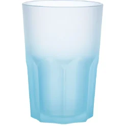 Gifi Verre haut effet givré bleu fluo 40 cl - Frozen| Vaisselle Et Accessoires De Table