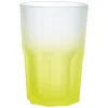 Gifi Verre haut effet givré jaune fluo 40 cl - Frozen| Vaisselle Et Accessoires De Table