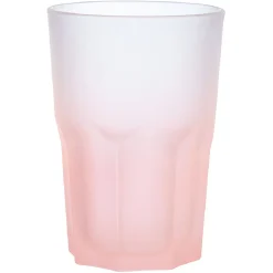Gifi Verre haut effet givré rose fluo 40 cl - Frozen| Vaisselle Et Accessoires De Table
