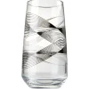 Vaisselle Et Accessoires De Table<Gifi Verre haut transparent motif graphisme ligne noire 48 cl