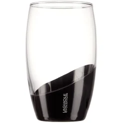 Gifi Verre Laguiole Evolution grand modèle transparent et noir 36,5 cl| Vaisselle Et Accessoires De Table