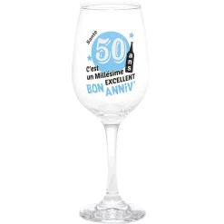 Gifi Verre pied à message humoristique| Vaisselle Et Accessoires De Table