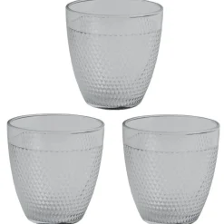Vaisselle Et Accessoires De Table<Gifi Verre transparent à relief x 3