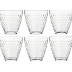 Gifi Verre transparent design point relief 25 cl x12| Vaisselle Et Accessoires De Table