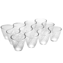 Gifi Verre transparent design point relief 25 cl x12| Vaisselle Et Accessoires De Table