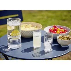 Gifi Verre tubo avec inscription Pastis apéritif anisé 25cl| Vaisselle Et Accessoires De Table