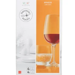 Gifi Verres à eau et vin Bormioli Rocco Spazio x8| Vaisselle Et Accessoires De Table