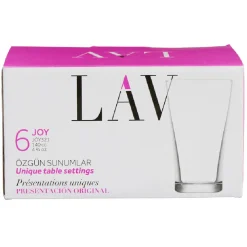 Gifi Verrine LAV en verre transparent 14 cl x6| Vaisselle Et Accessoires De Table