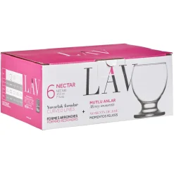 Gifi Verrine LAV en verre transparent 21,5 cl x6| Vaisselle Et Accessoires De Table