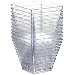 Gifi Verrine x50 + mini-cuillère x50 réutilisable transparent| Vaisselle Et Accessoires De Table