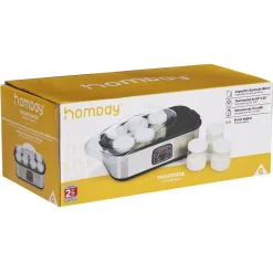 Petit Électroménager<Gifi Yaourtière 8 pots en aluminium gris