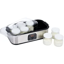 Petit Électroménager<Gifi Yaourtière 8 pots en aluminium gris